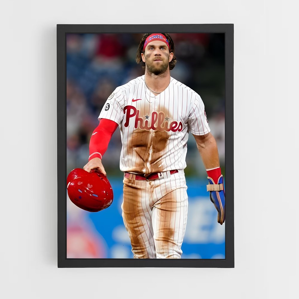 Poster Bryce en Action – affiche Baseball (vue 2)